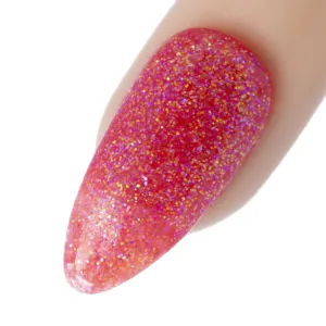 15g Flower Festival, Bright Salmon Coral Glitter