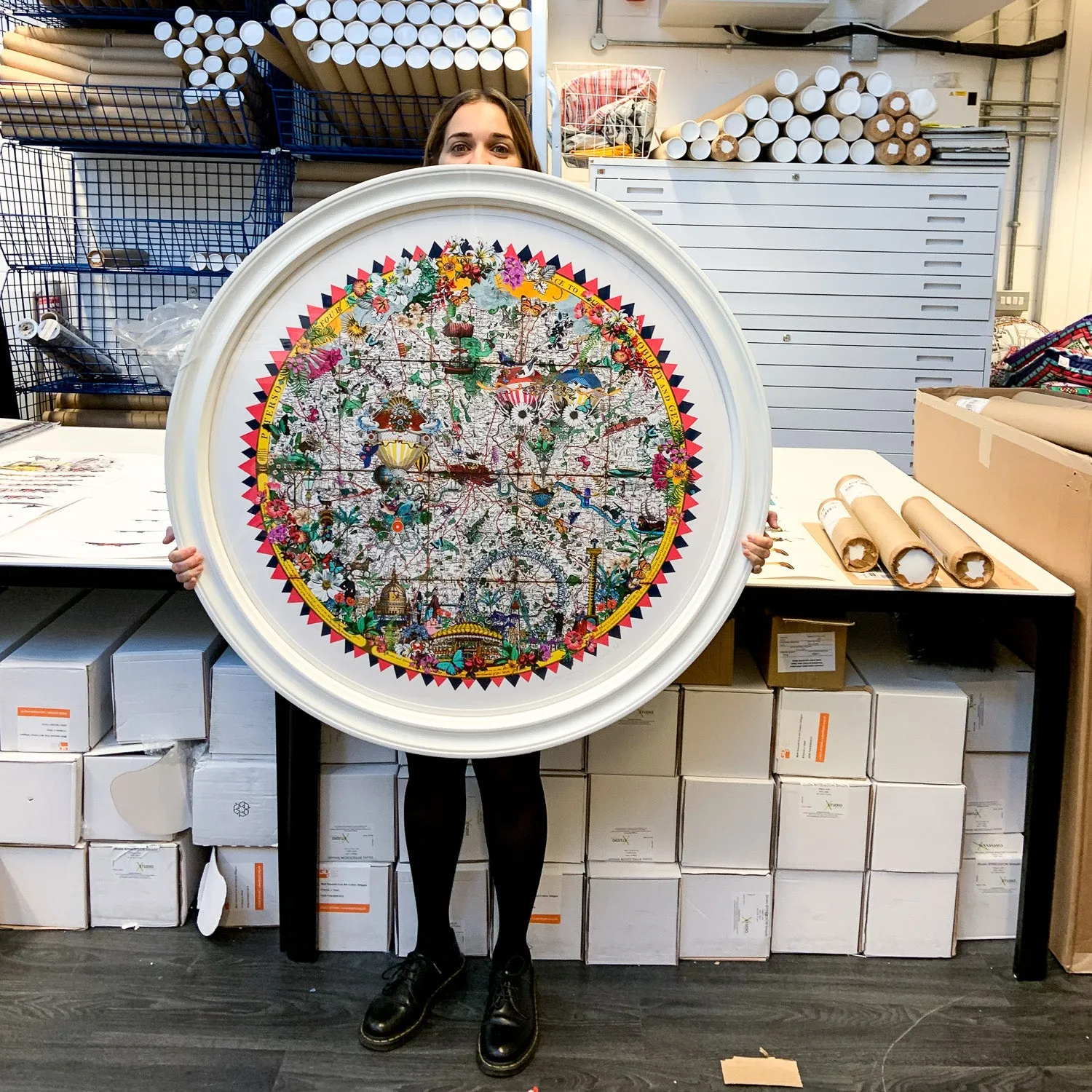 24 Hringlaga Heart of London - Art Print