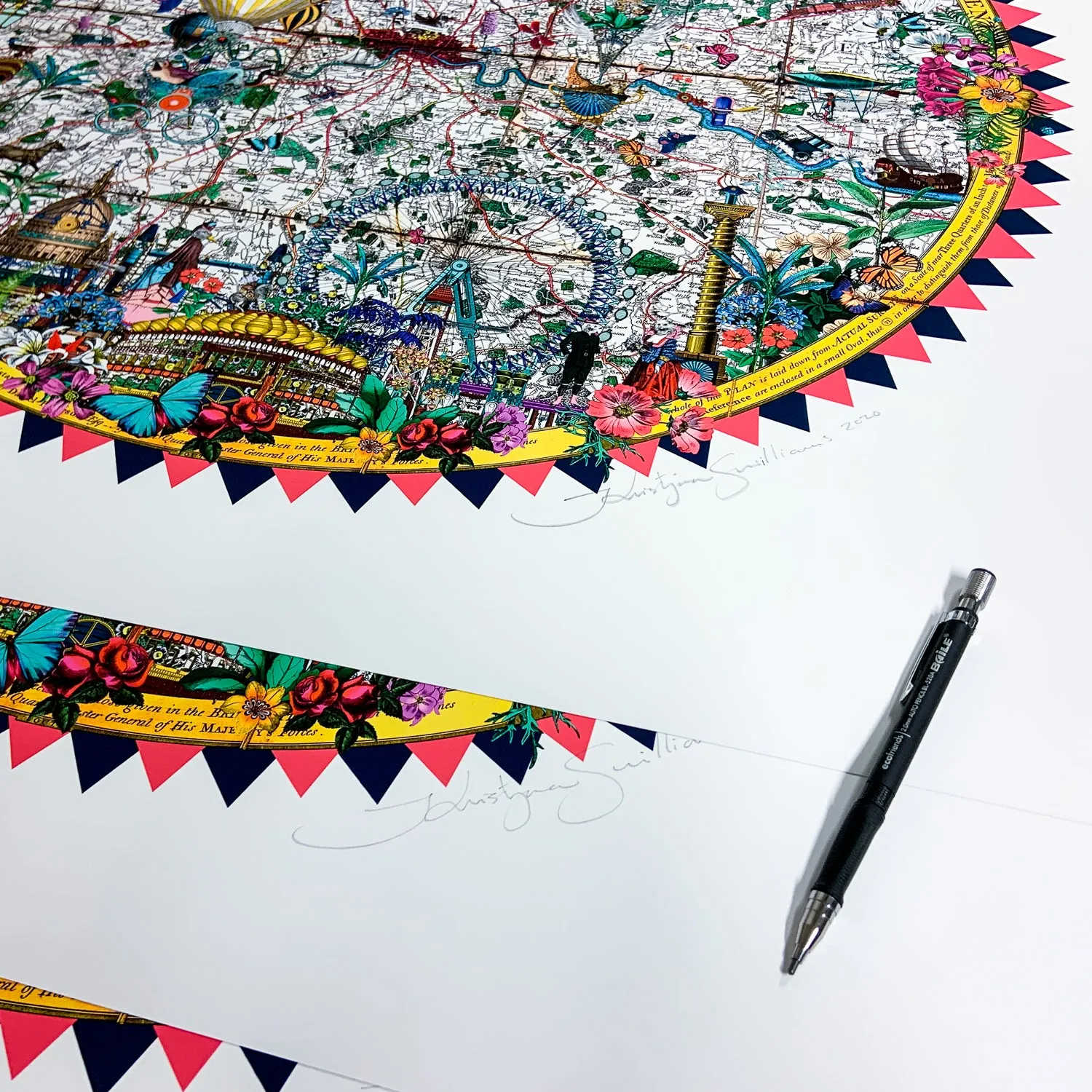 24 Hringlaga Heart of London - Art Print