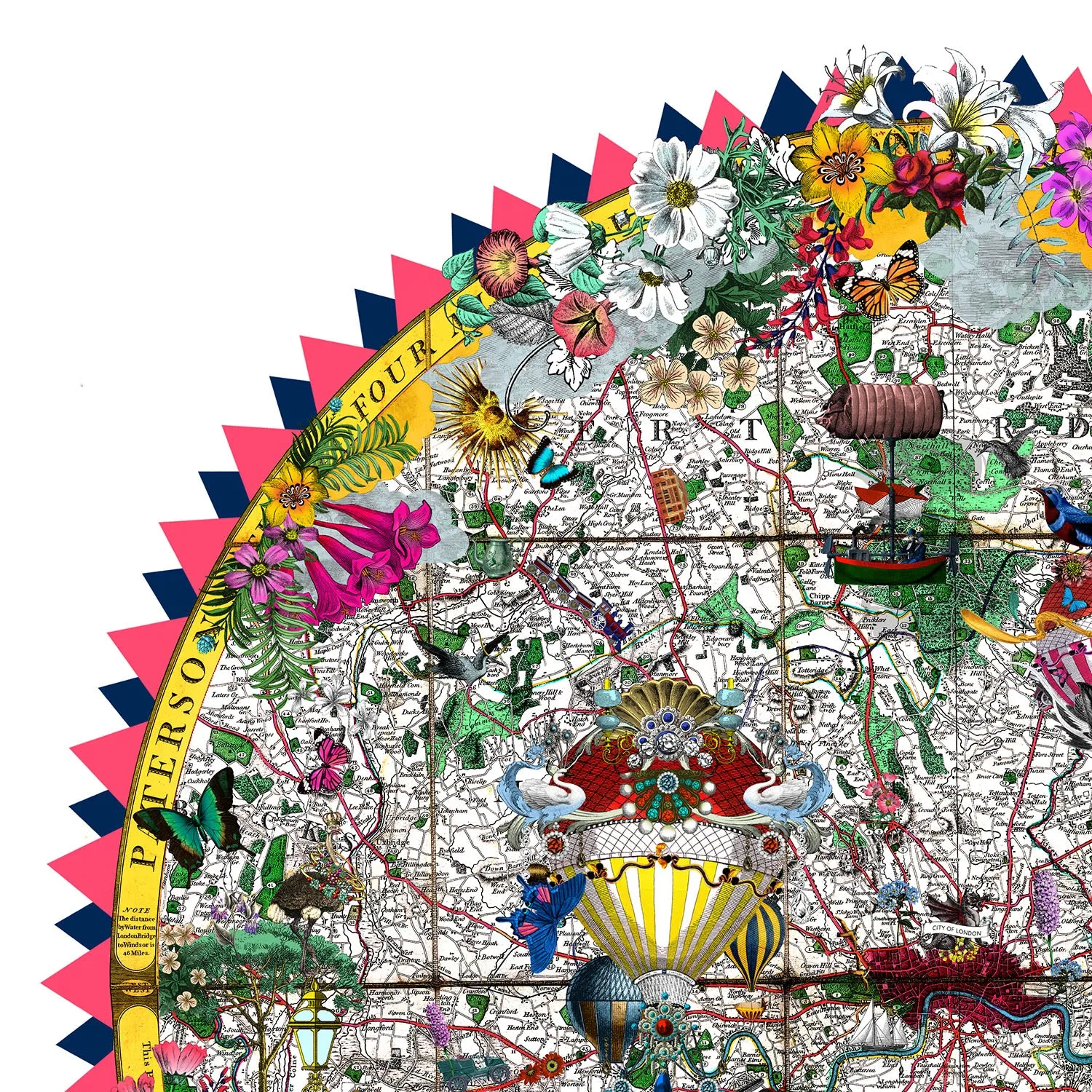 24 Hringlaga Heart of London - Art Print