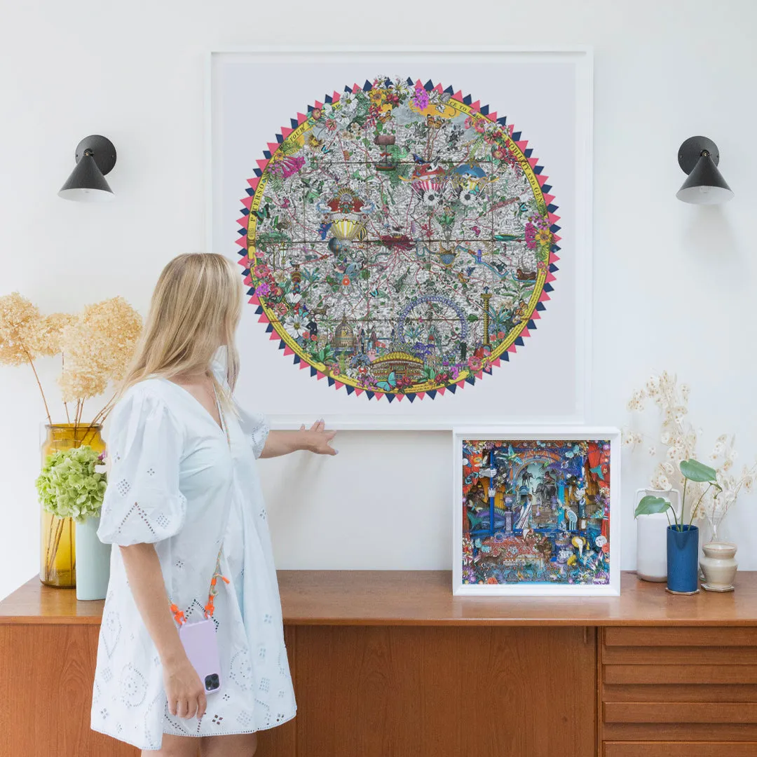 24 Hringlaga Heart of London - Art Print