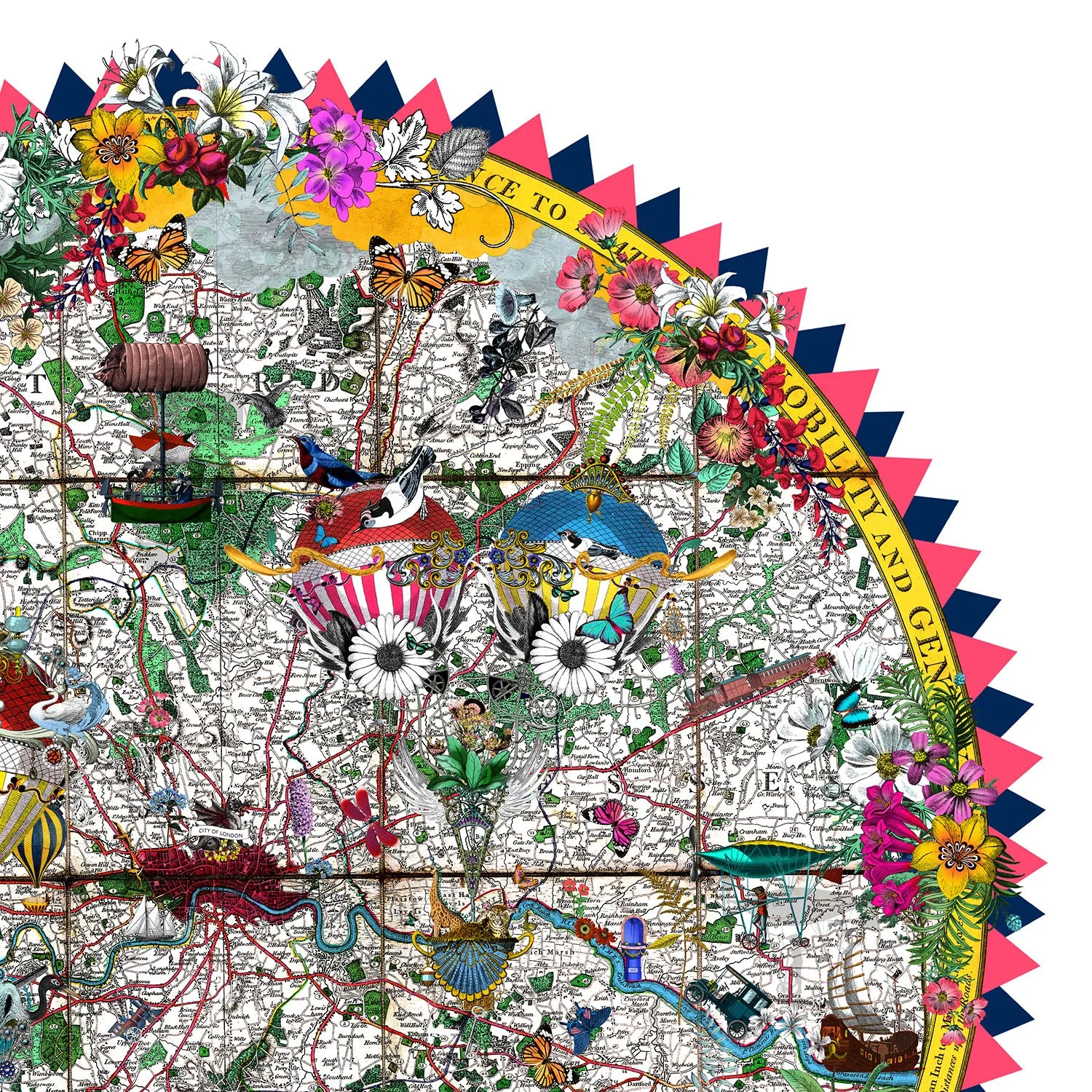 24 Hringlaga Heart of London - Art Print