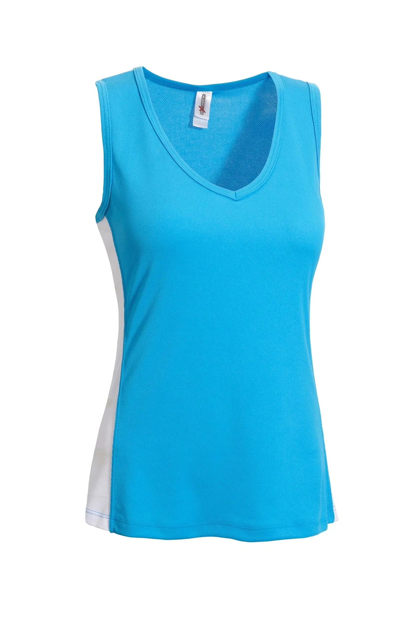AJ215 Oxymesh™ V-Neck Colorblock Tank