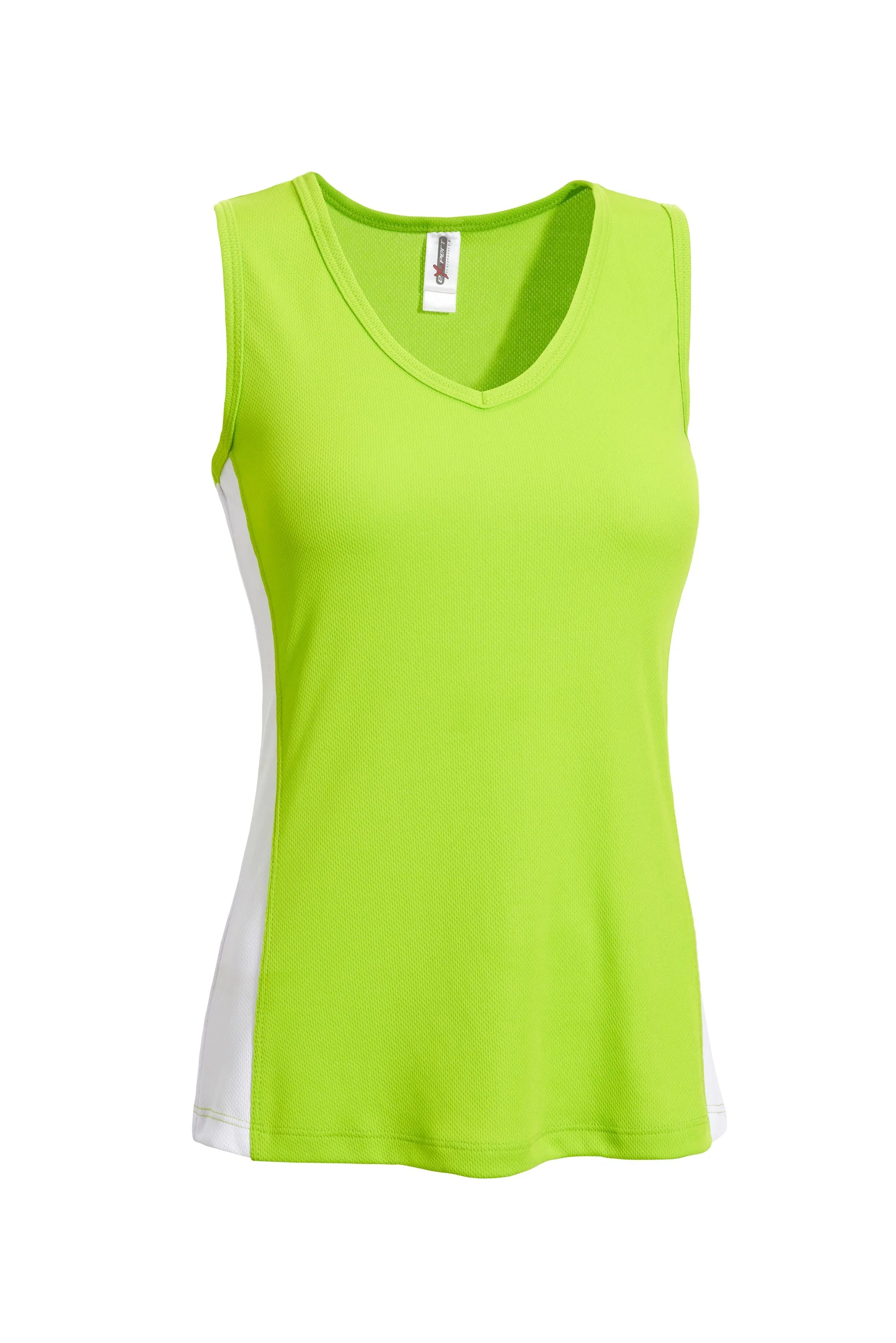 AJ215 Oxymesh™ V-Neck Colorblock Tank