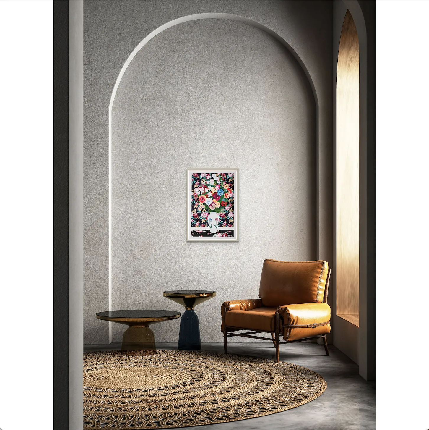 Alec Egan, Flowers on Flowers, 2021; Signed and Numbered Limited Edition Print