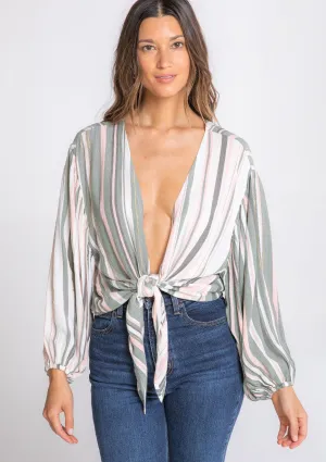 Aliso Tie Front Top