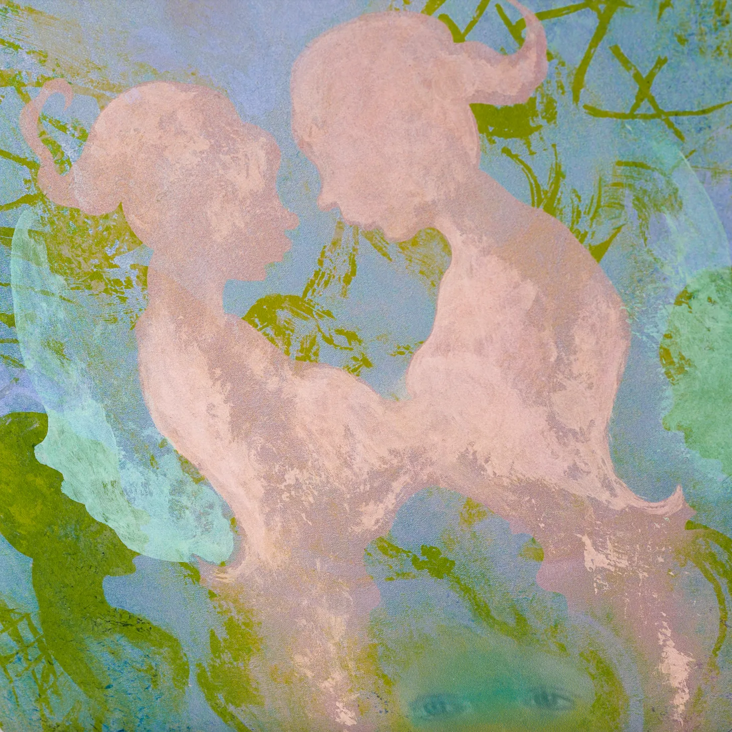 Alyssa Klauer, February Morning II (Valentine), 2023; Hand-Embellished, Signed, and Numbered Limited Edition Print