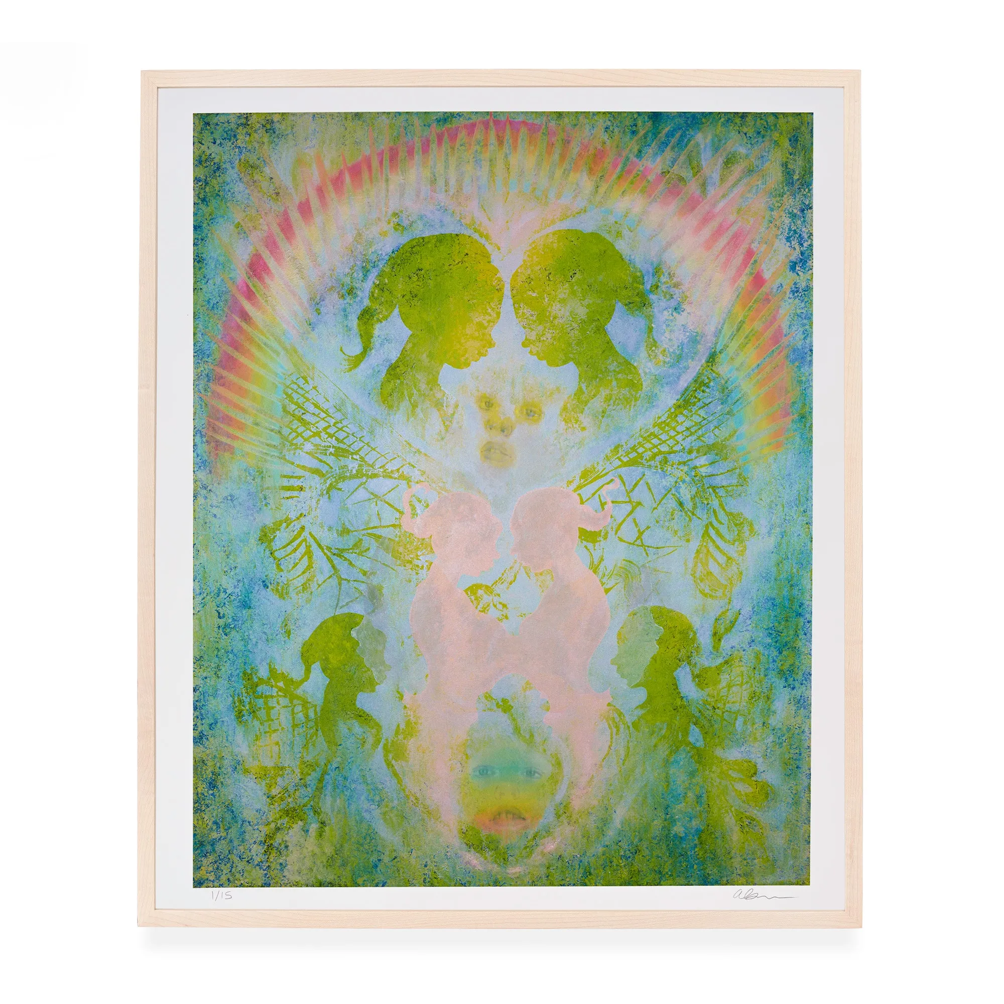 Alyssa Klauer, February Morning II (Valentine), 2023; Hand-Embellished, Signed, and Numbered Limited Edition Print