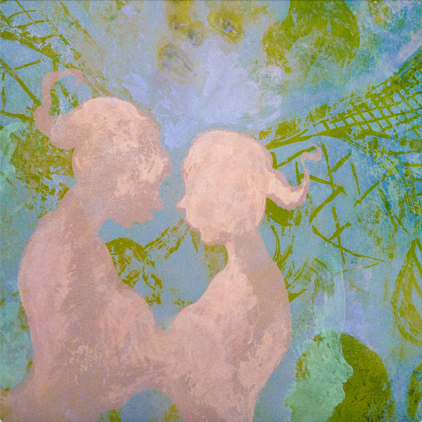 Alyssa Klauer, February Morning II (Valentine), 2023; Hand-Embellished, Signed, and Numbered Limited Edition Print