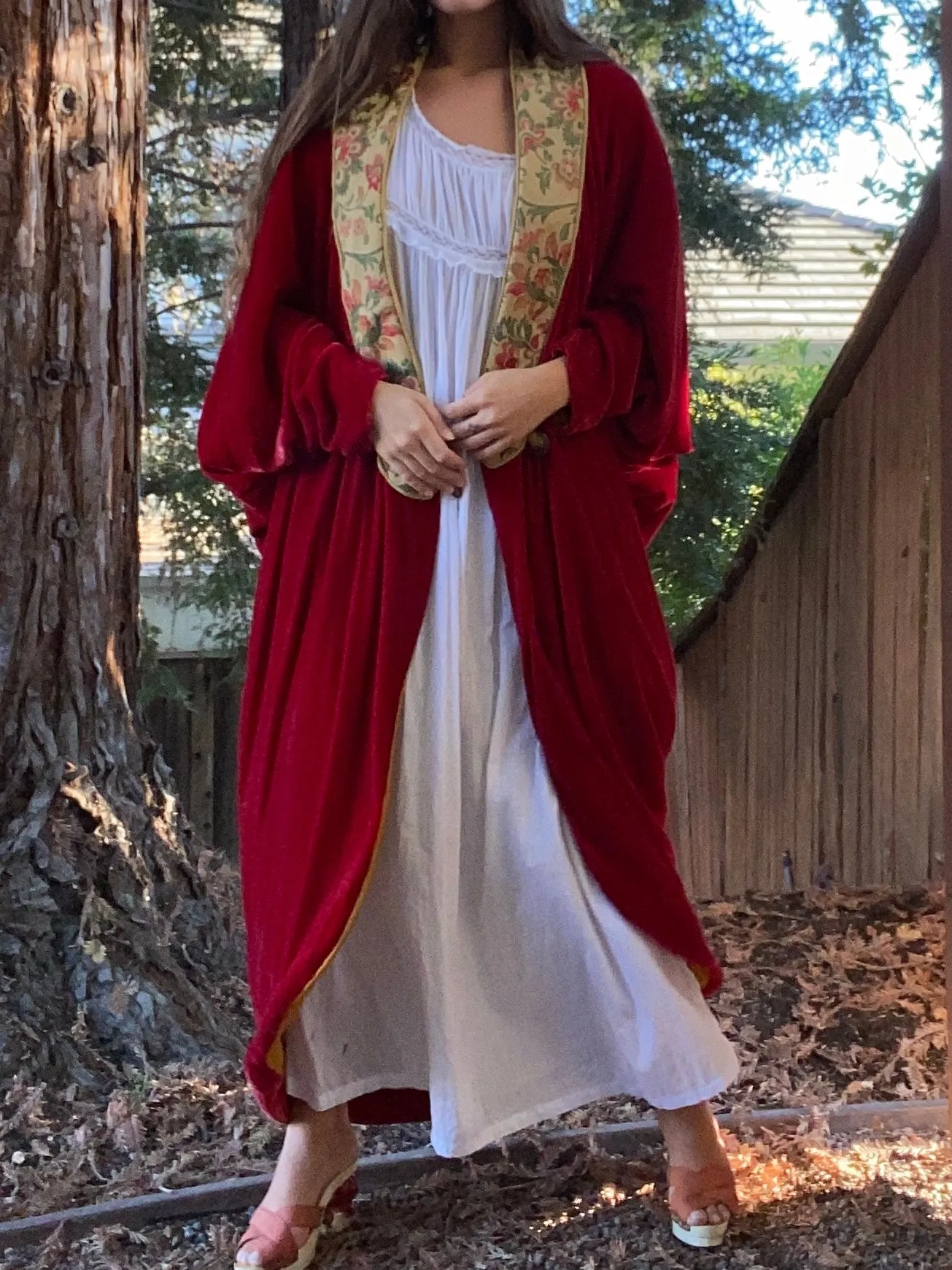 Antique 19th Century Tissue Cotton Empire Waist Chemise
