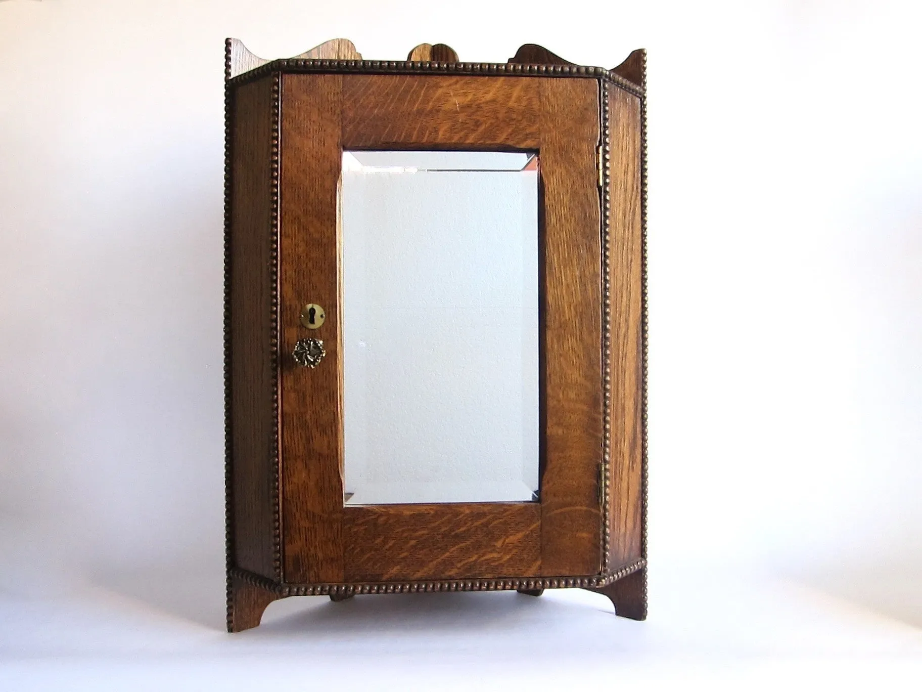 Antique Bathroom Wall Corner Cabinet