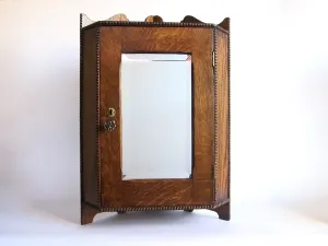 Antique Bathroom Wall Corner Cabinet