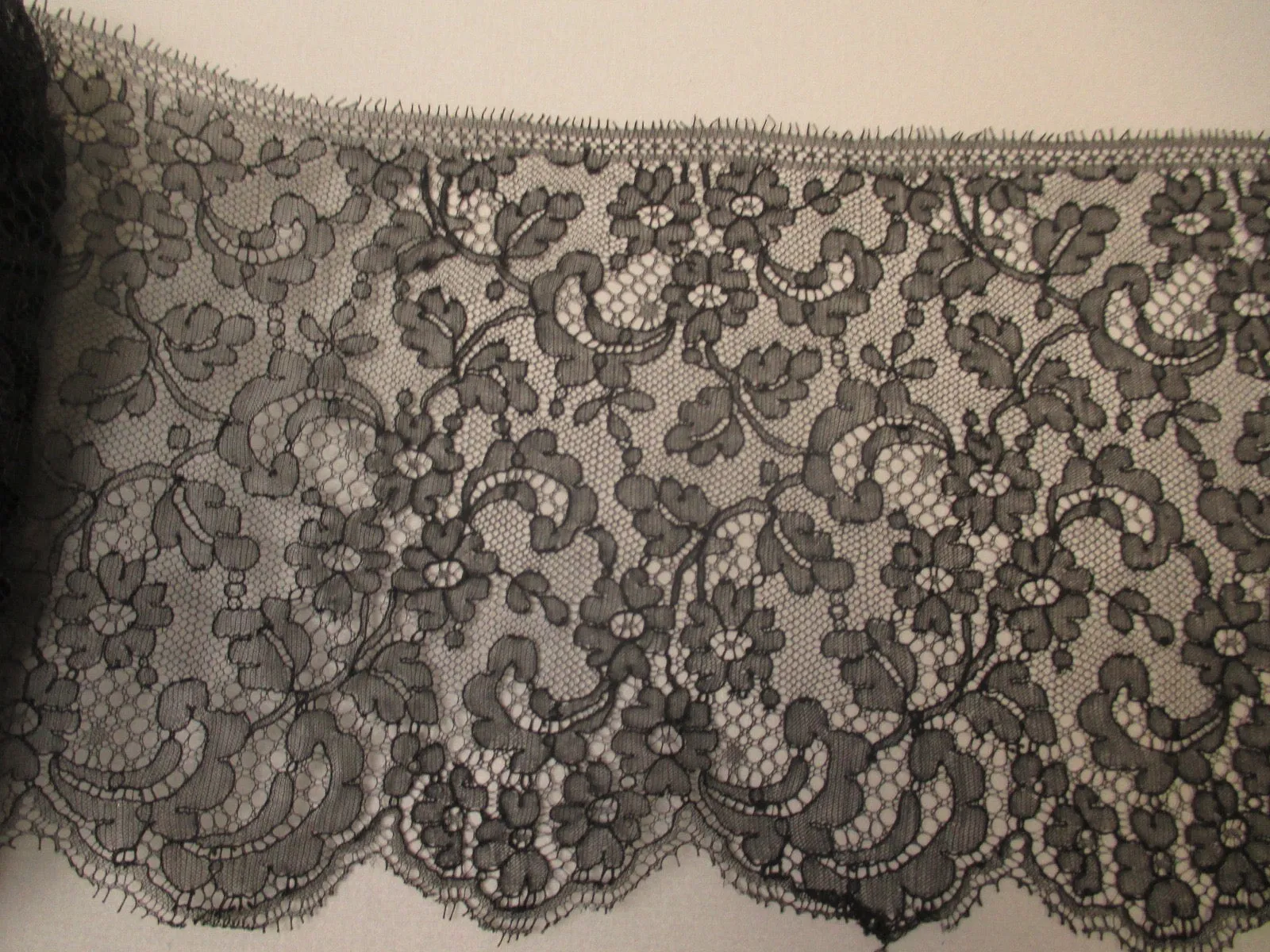 Antique Victorian Chantilly Lace Yardage