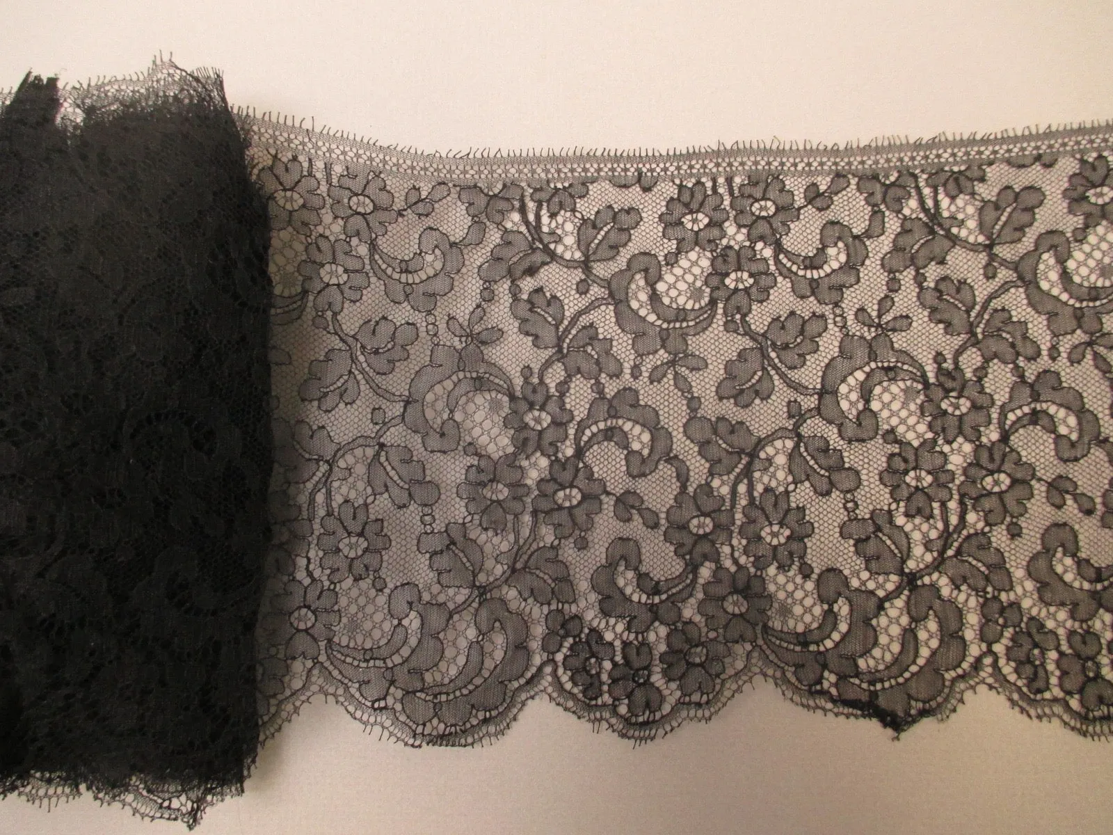 Antique Victorian Chantilly Lace Yardage