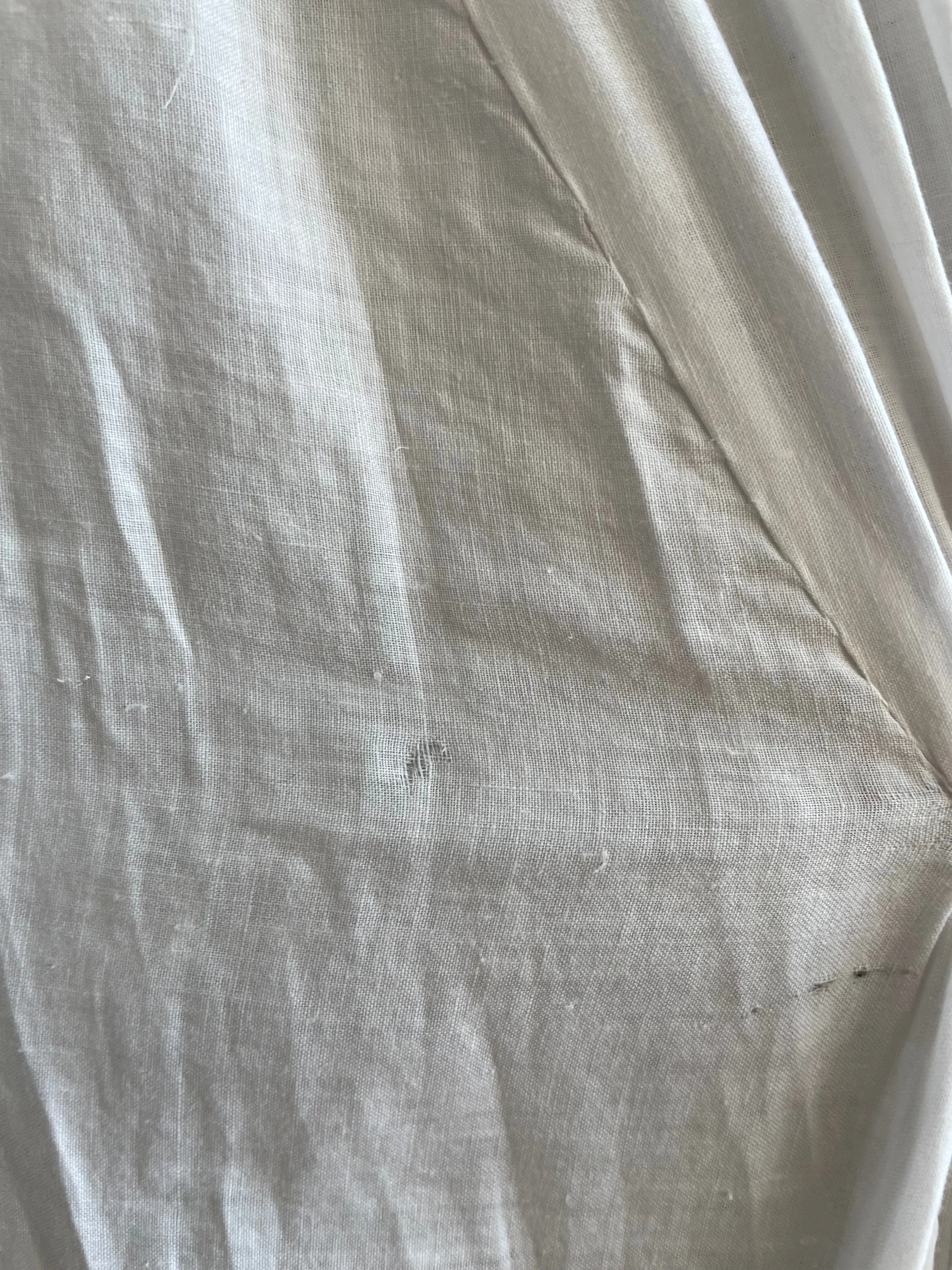 Antique Victorian Cotton Eyelet Trained Trousseau