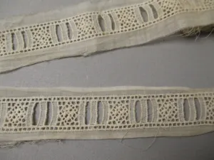 Antique Victorian Lace beading narrow trim