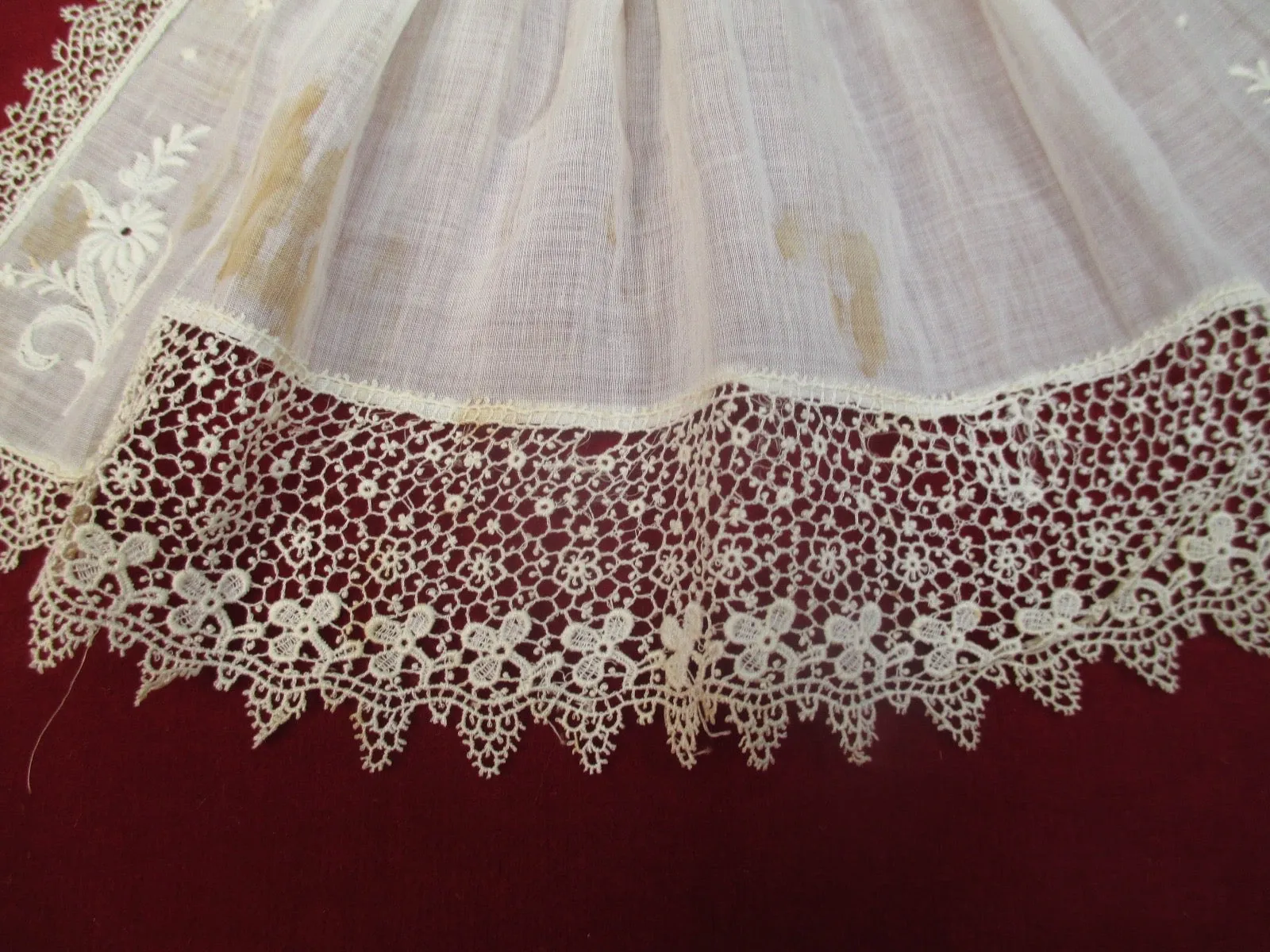 Antique Victorian Lace Jabot Tie