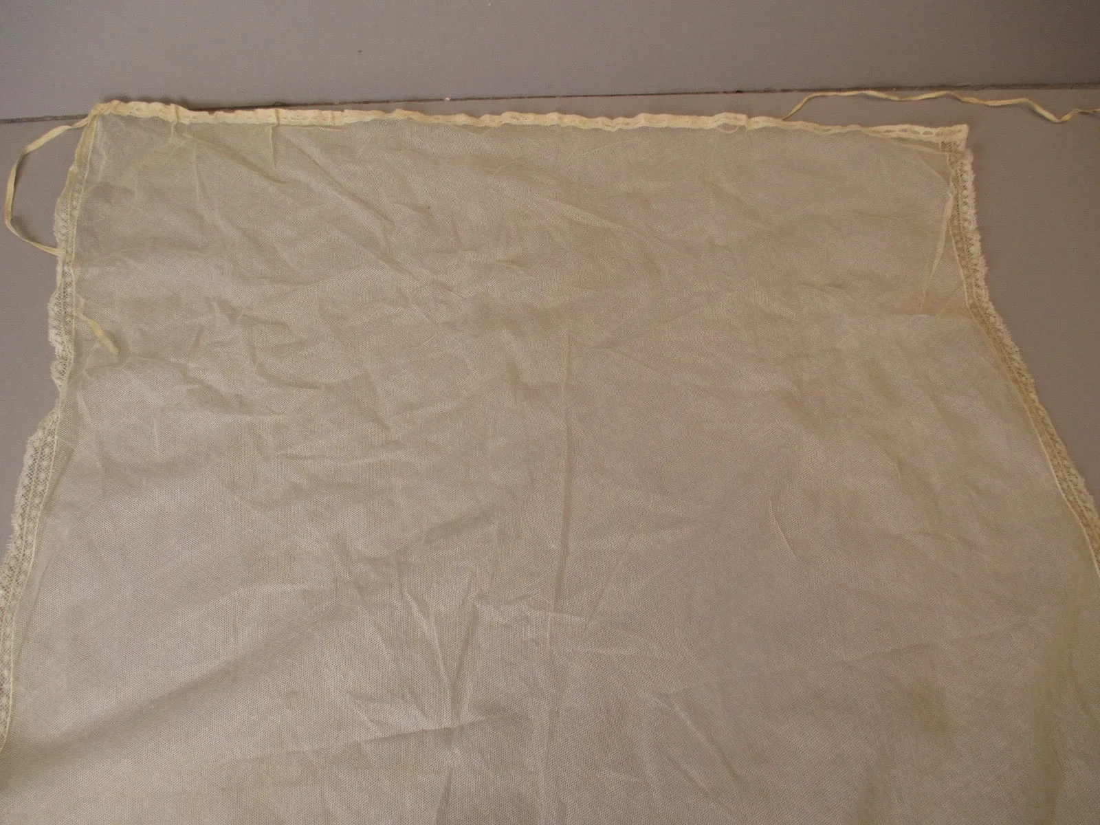 Antique Victorian net lace Bonnet Veil