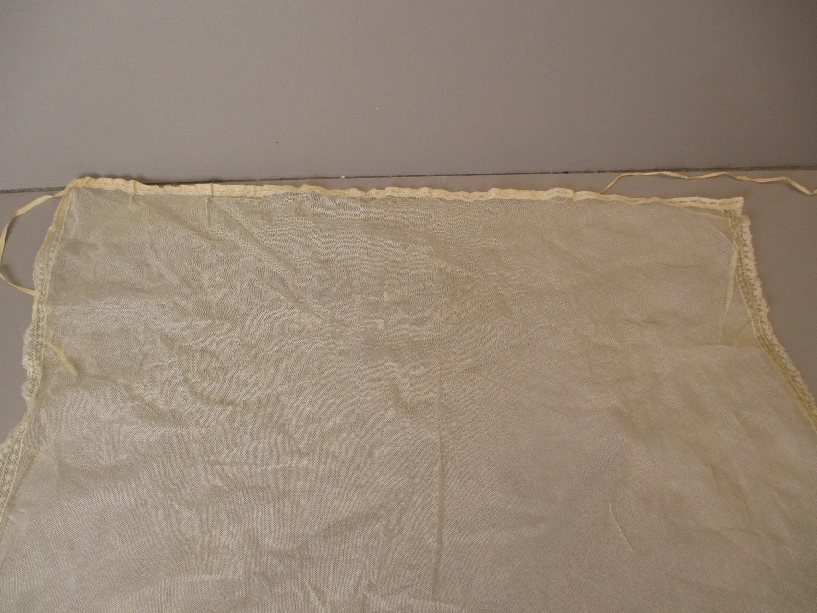 Antique Victorian net lace Bonnet Veil