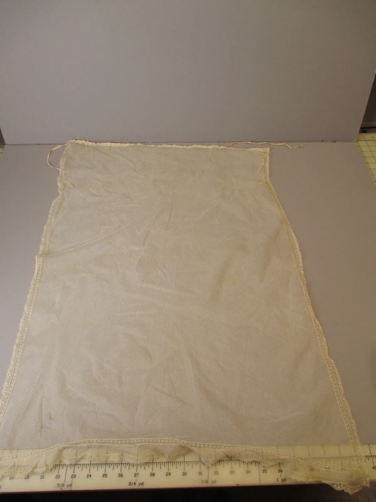 Antique Victorian net lace Bonnet Veil