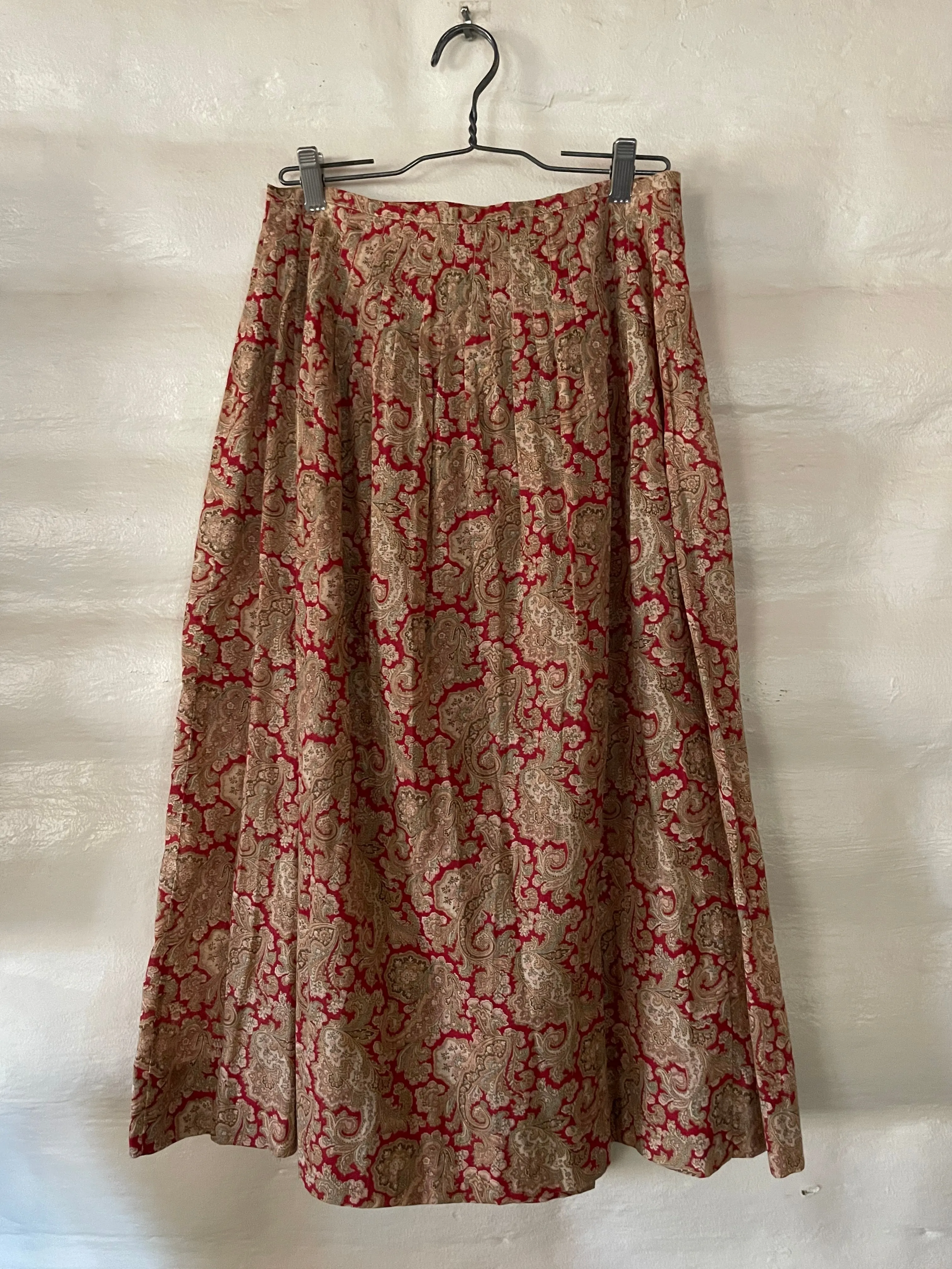 Antique Victorian Paisley Wrap Style Skirt