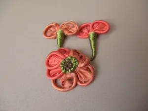 Antique Victorian Ribbon Rose ribbon art rosette