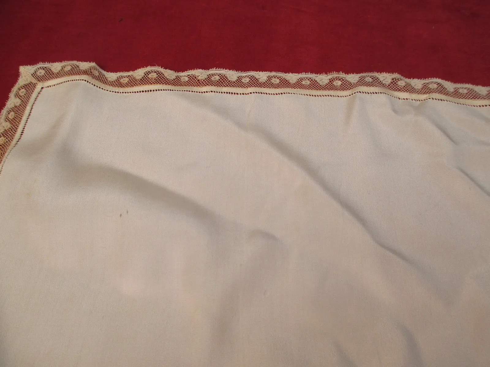 Antique Victorian Silk Baby Blanket