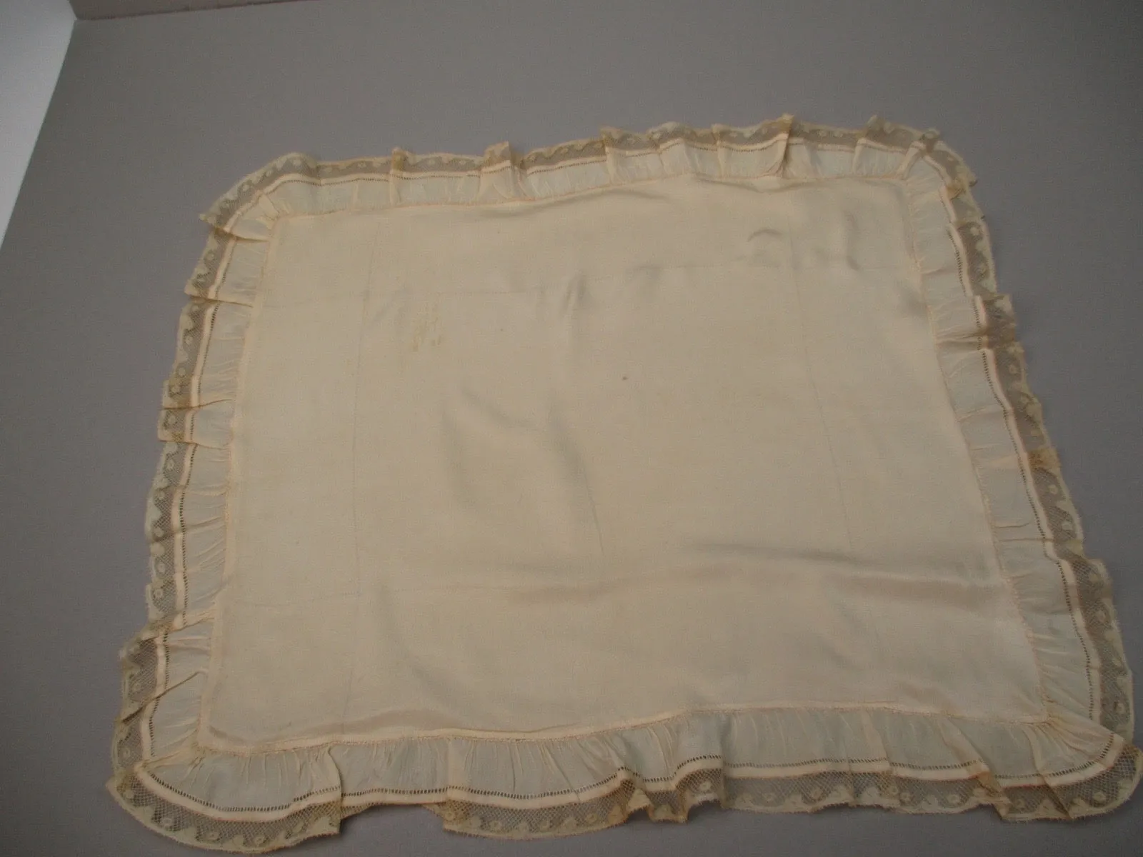 Antique Victorian Silk Pillow sham