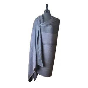 Authentic Mexican Handwoven Blue Shawl