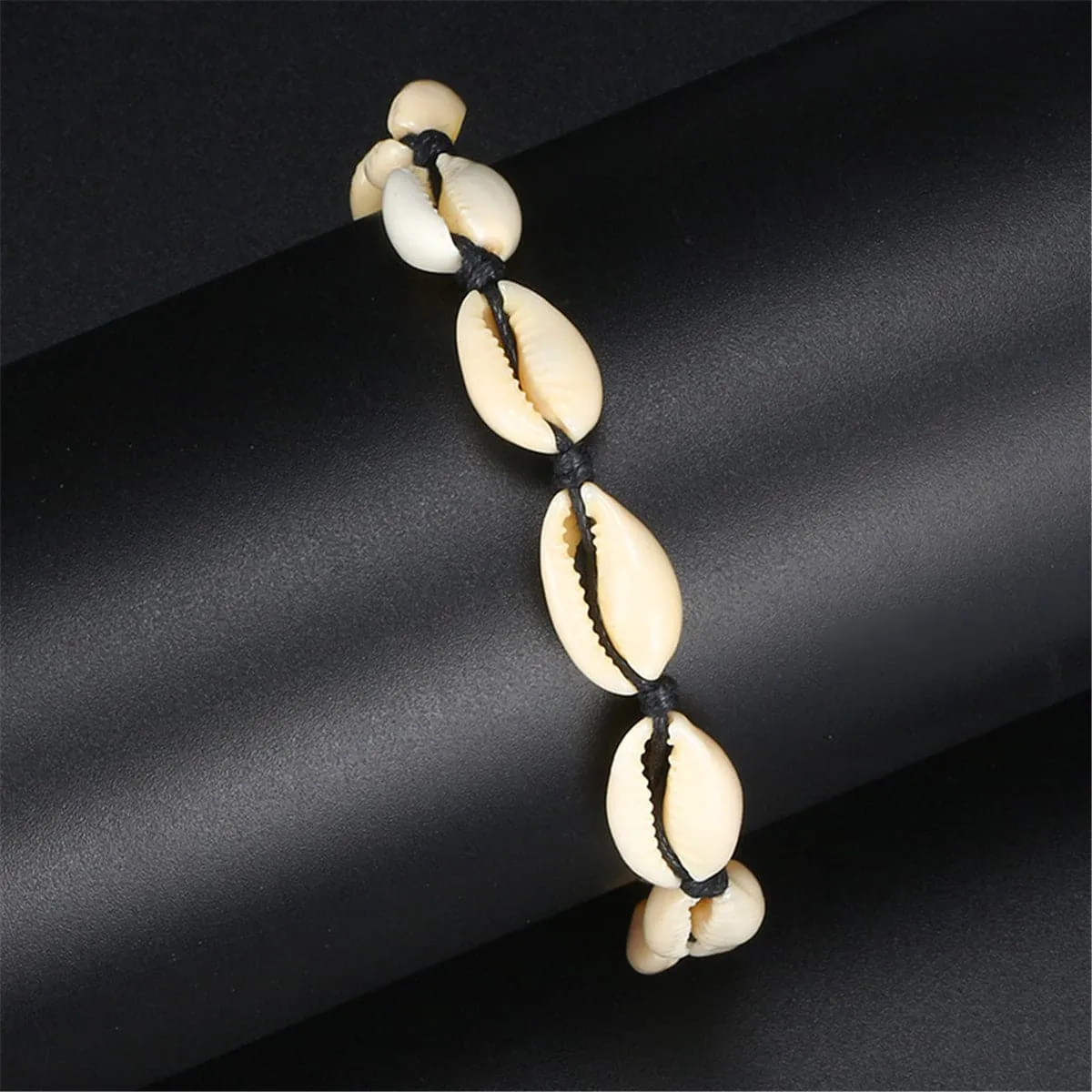 Black & Shell Anklet