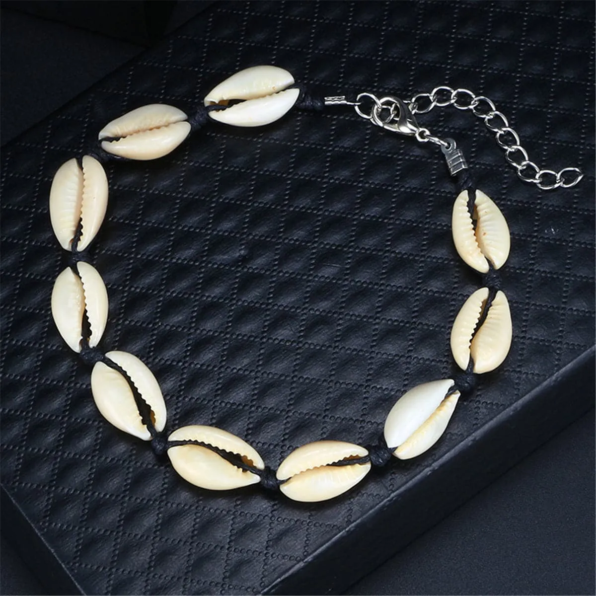 Black & Shell Anklet