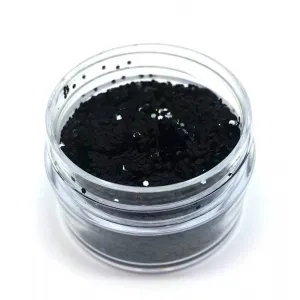 'Black' Chunky Glitter - The Facepainting Shop