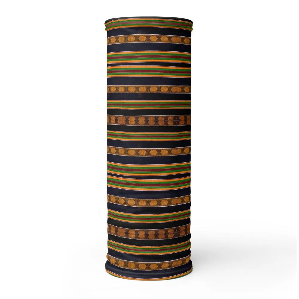 Black Kente African Print Neck Gaiter