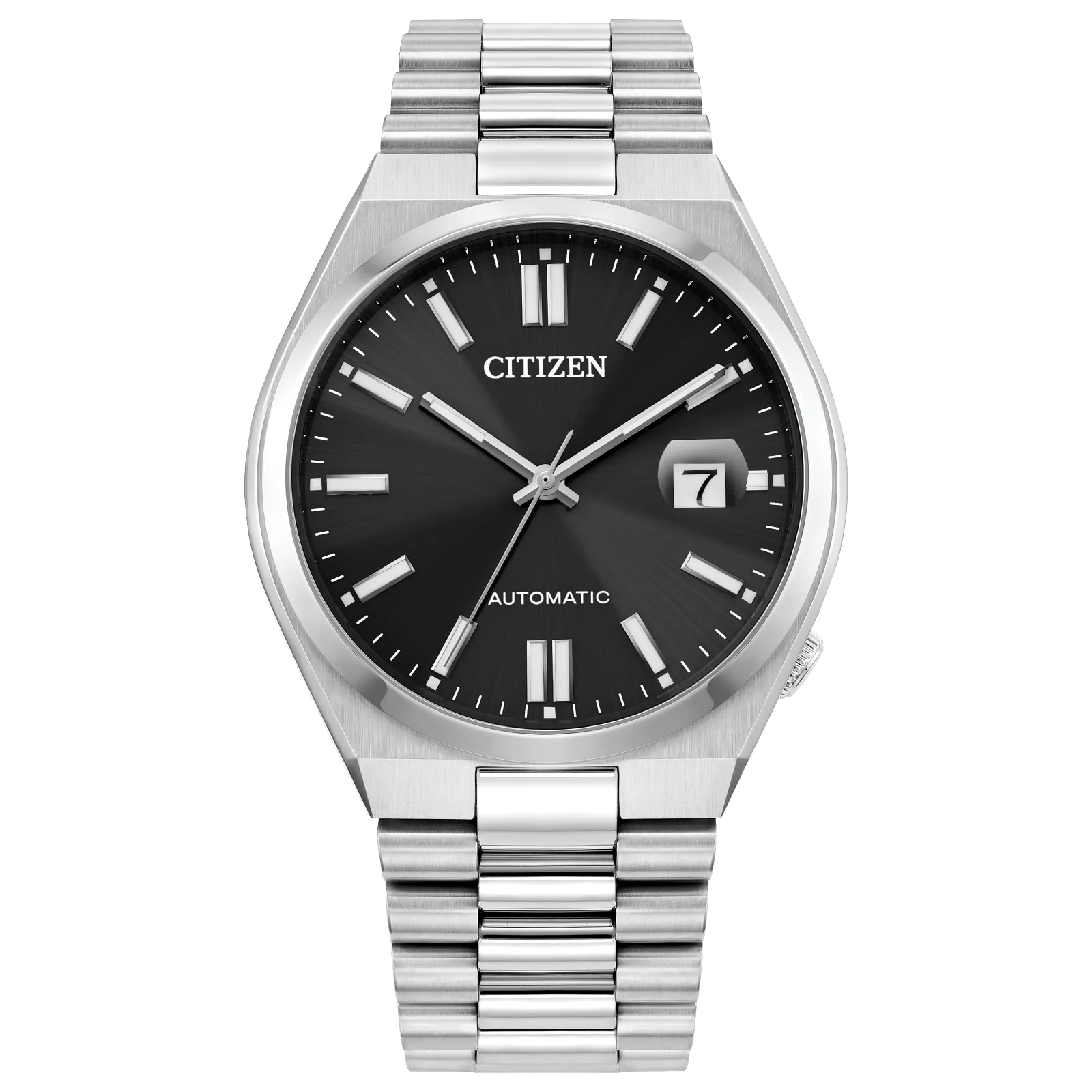 Black Tsuyosa Watch in Stainless Steel