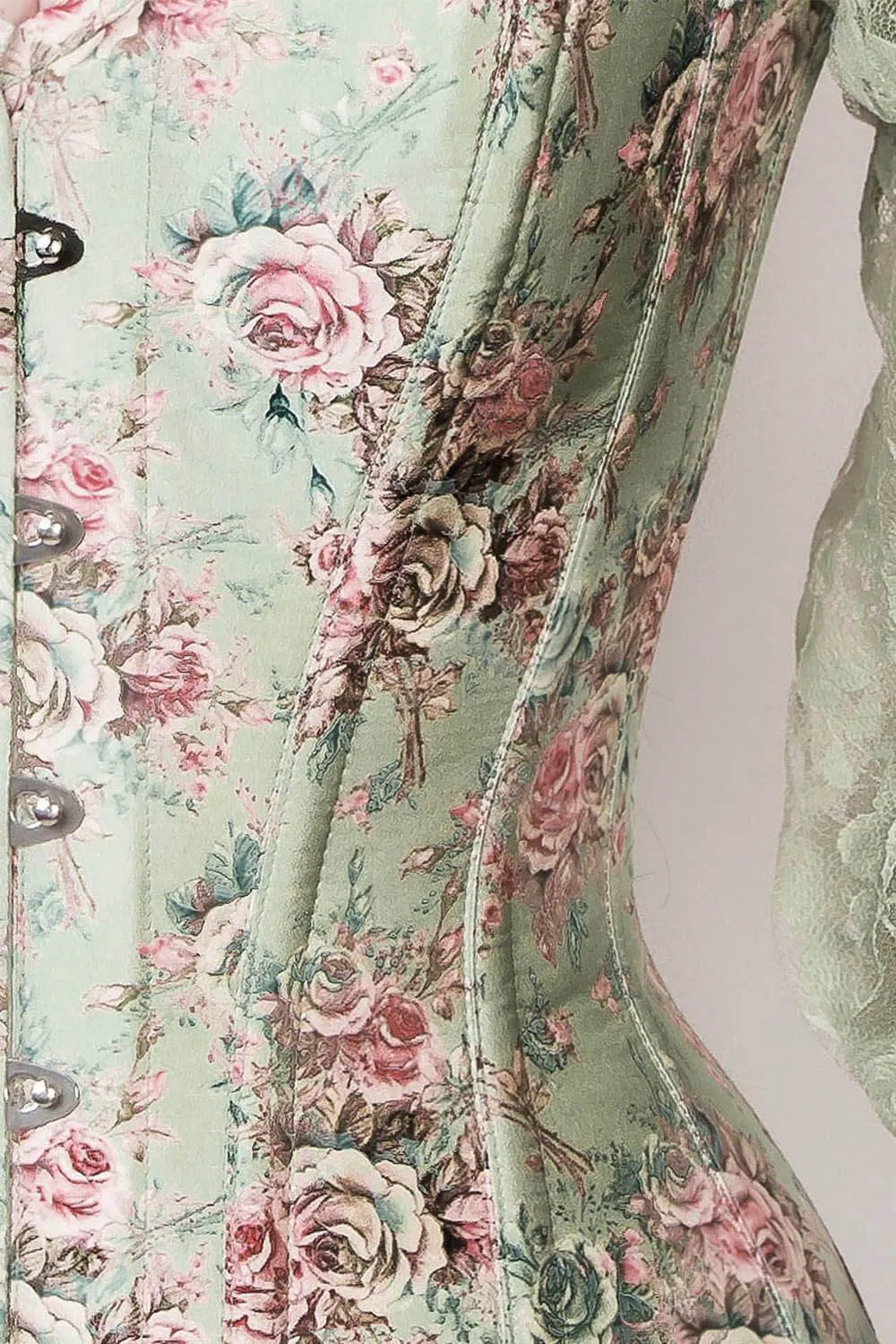 Blakely Victorian Inspired Corset with Attached Sleeve