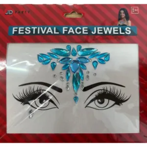 Blue Diamante Face Jewels