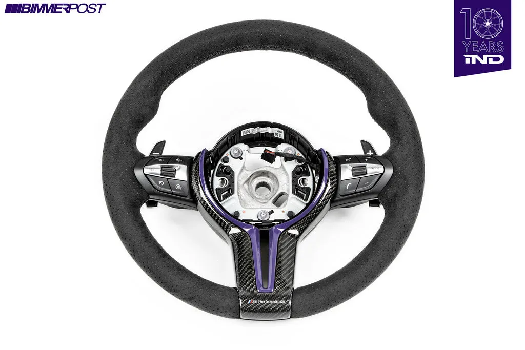 BMW M Performance F-Chassis Steering Wheel Trim - Gloss Carbon