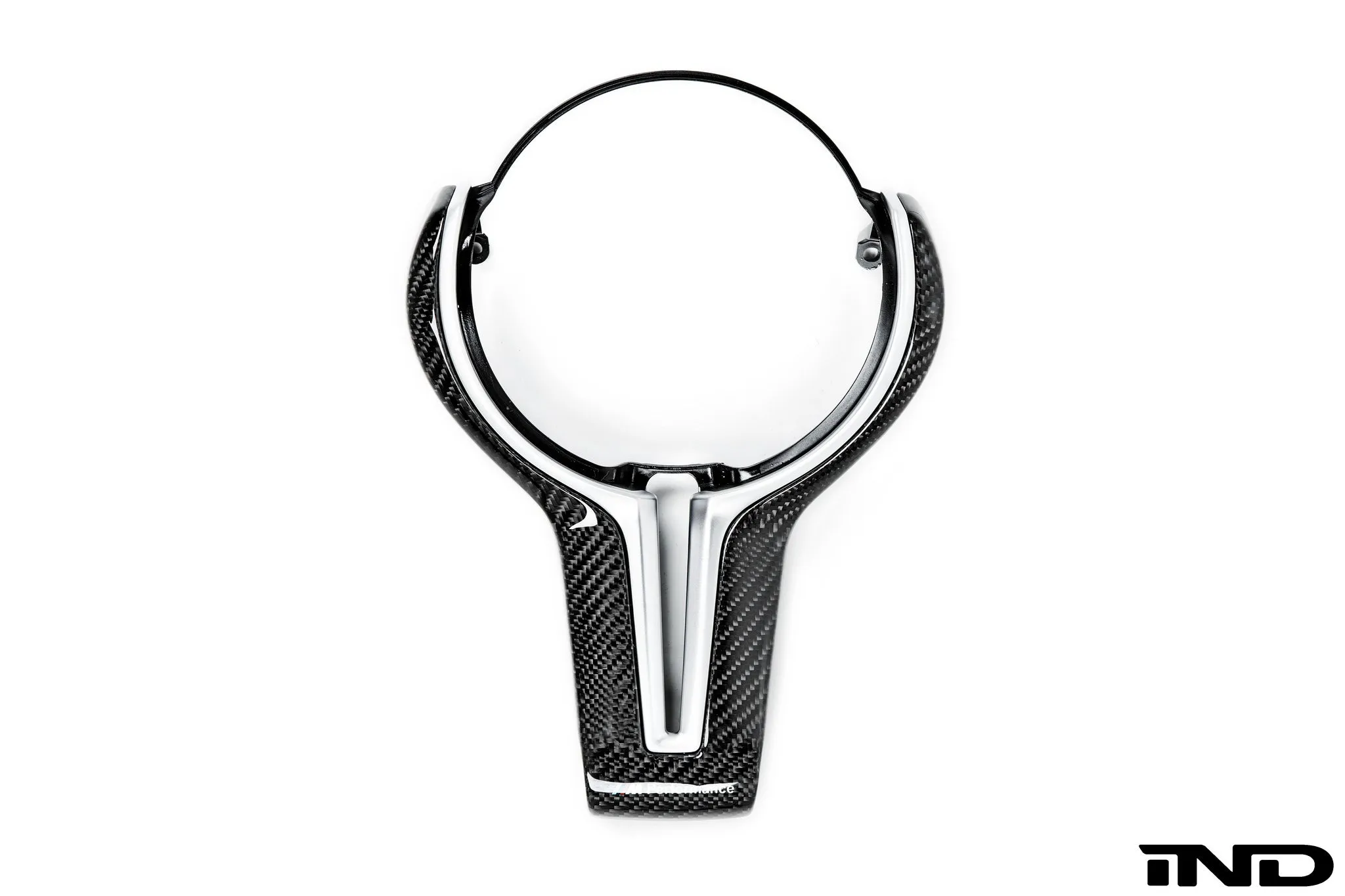 BMW M Performance F-Chassis Steering Wheel Trim - Gloss Carbon