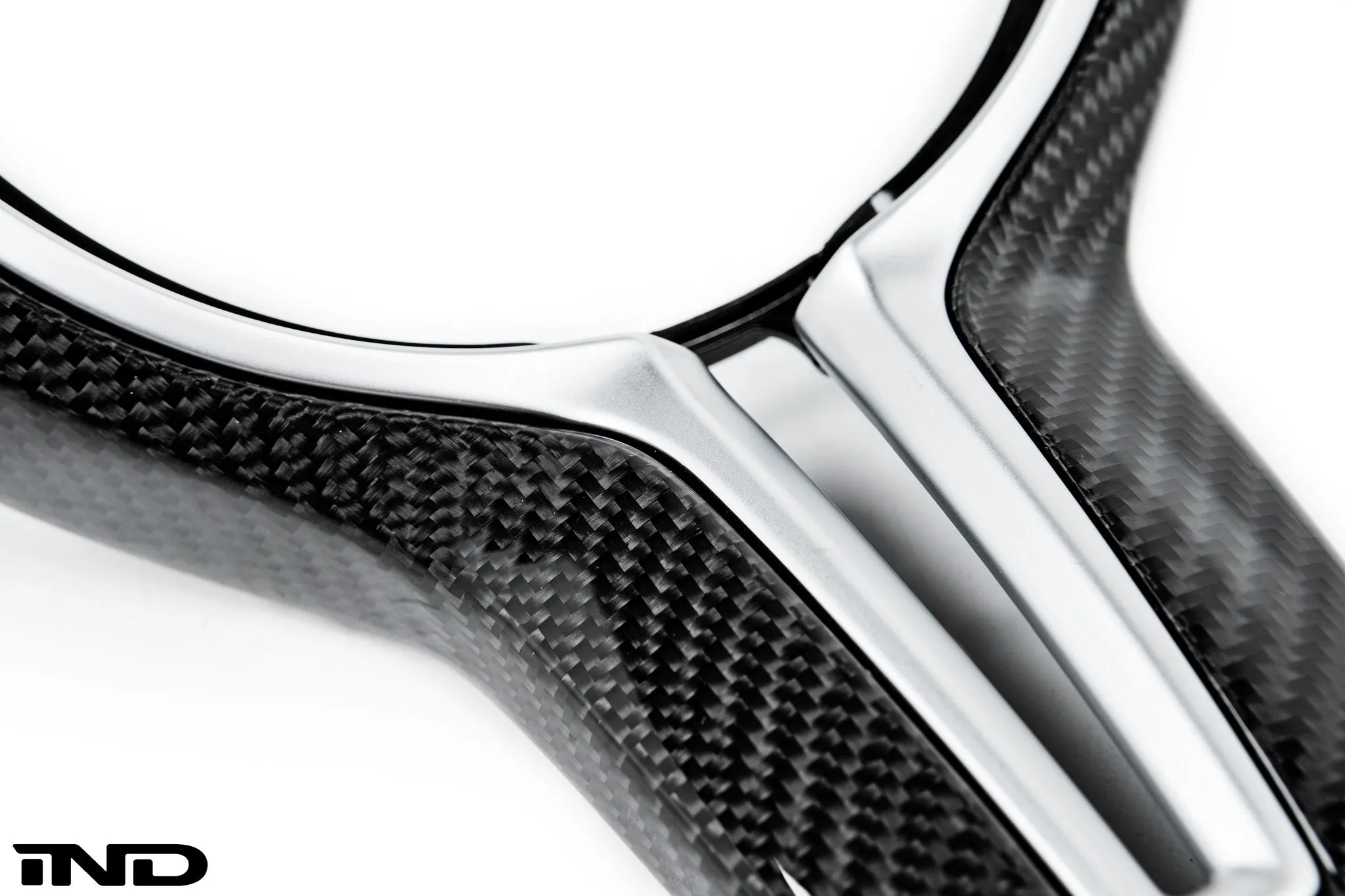 BMW M Performance F-Chassis Steering Wheel Trim - Gloss Carbon