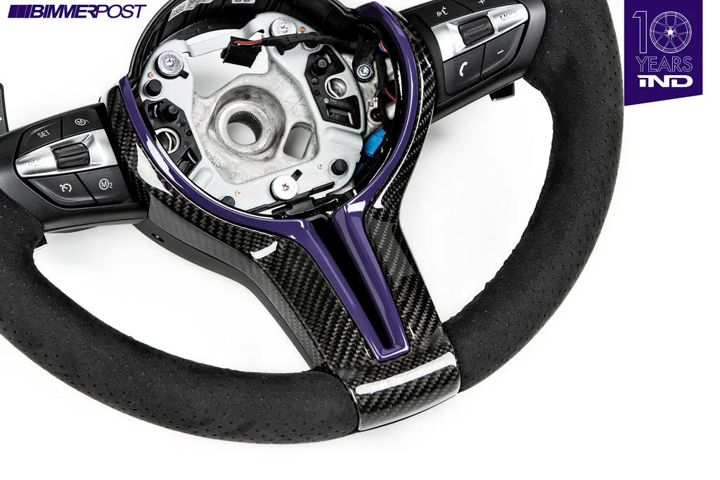 BMW M Performance F-Chassis Steering Wheel Trim - Gloss Carbon