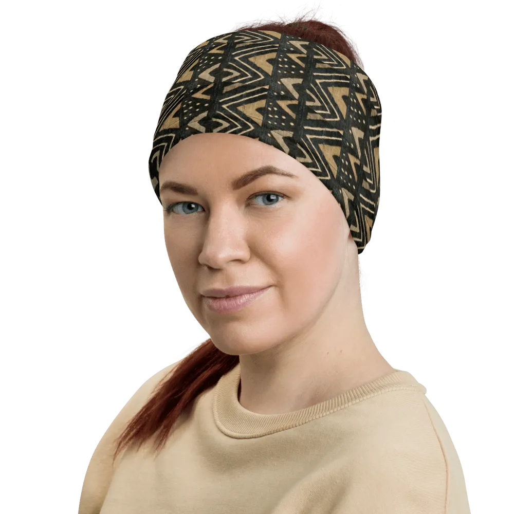 Bogolan African Print Neck Gaiter