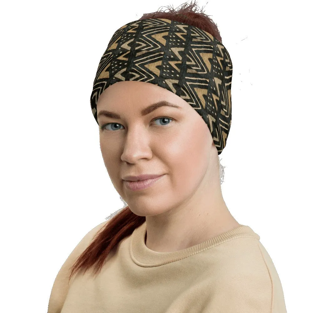 Bogolan African Print Neck Gaiter