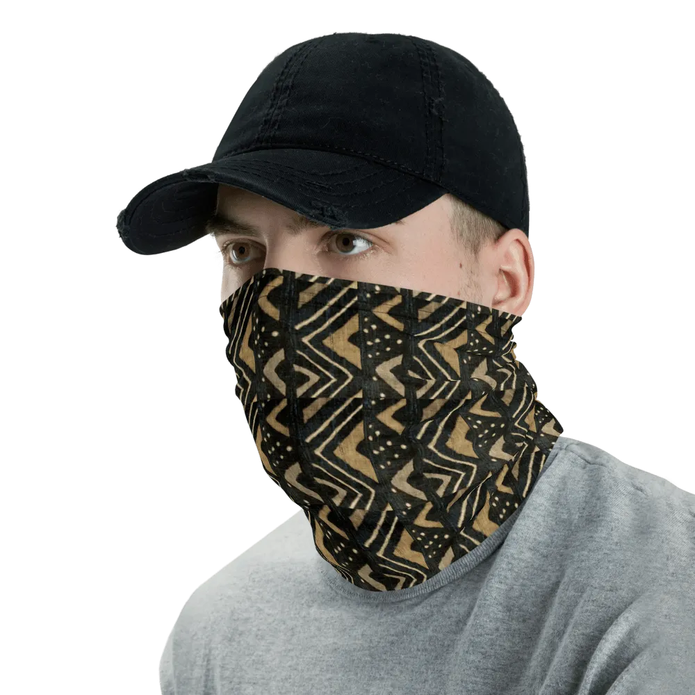 Bogolan African Print Neck Gaiter