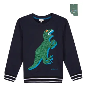 Boys Navy Dino Sweatshirt