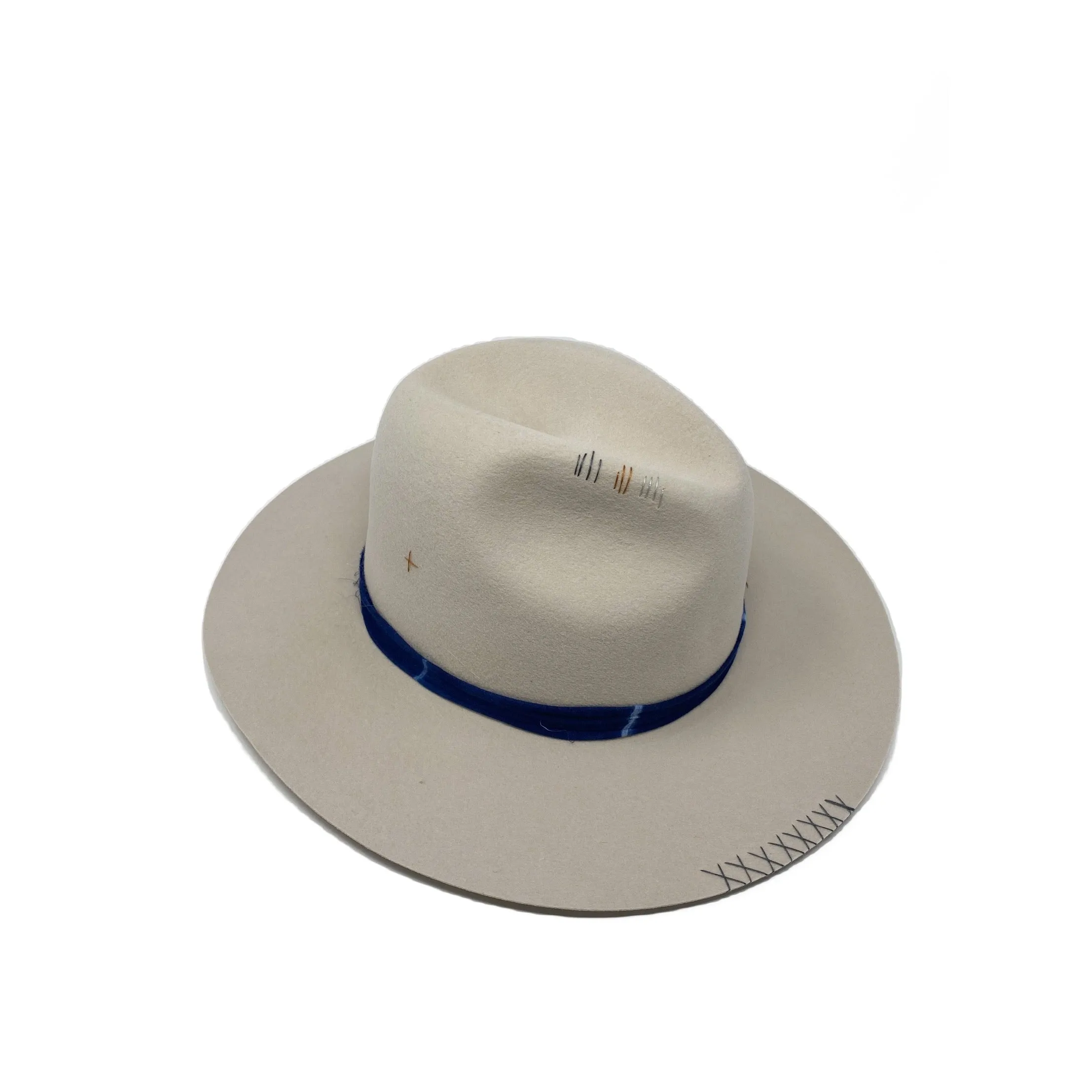 BROOKLYN NAVAJO WHITE Embellished w/Shibori Wrap
