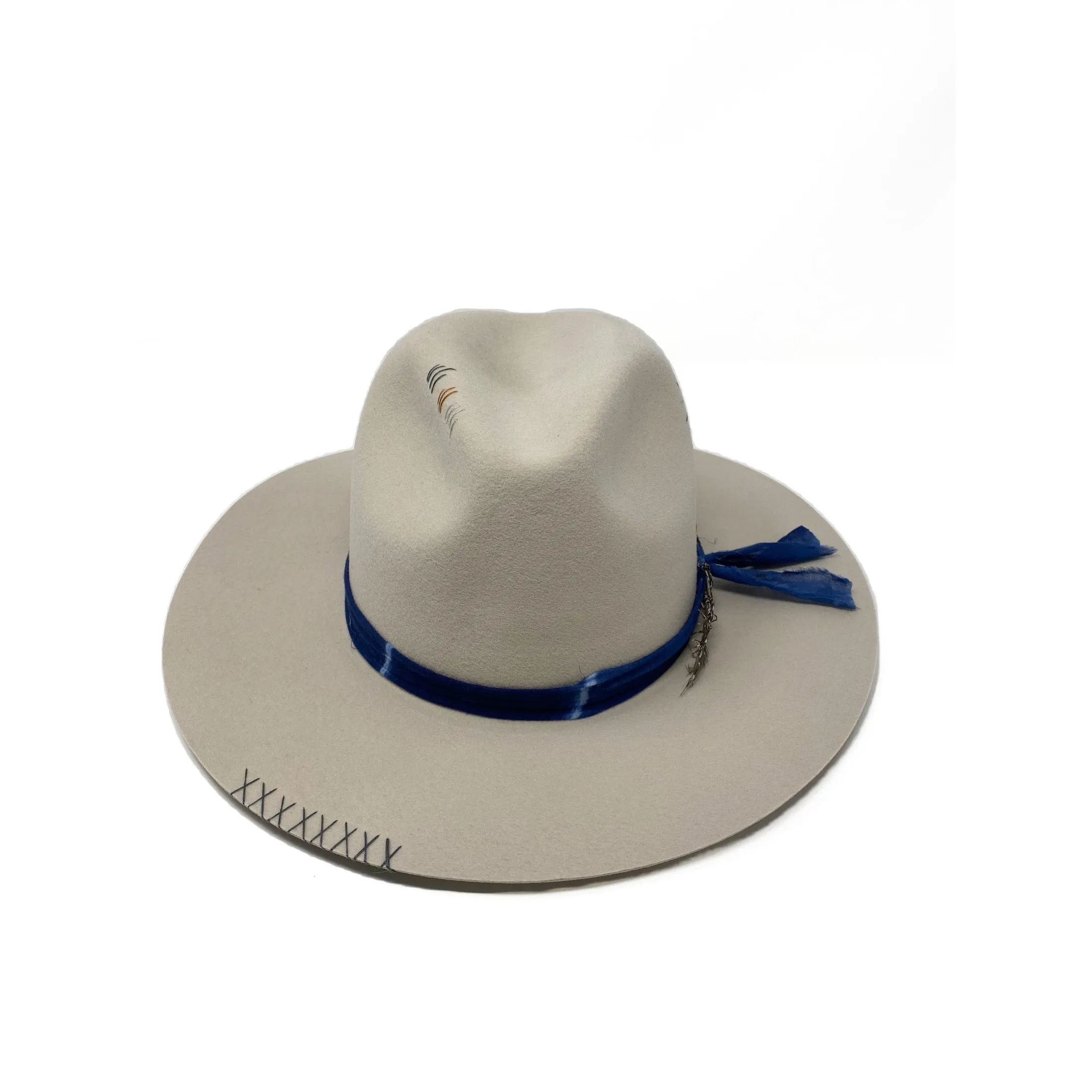 BROOKLYN NAVAJO WHITE Embellished w/Shibori Wrap