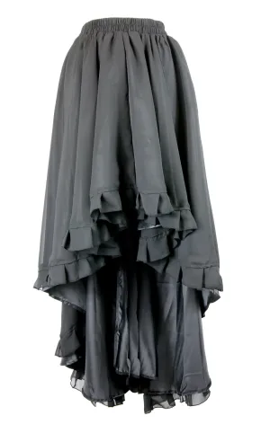 Burleska Elizium Skirt High Low Long Steampunk Victorian Western Boho
