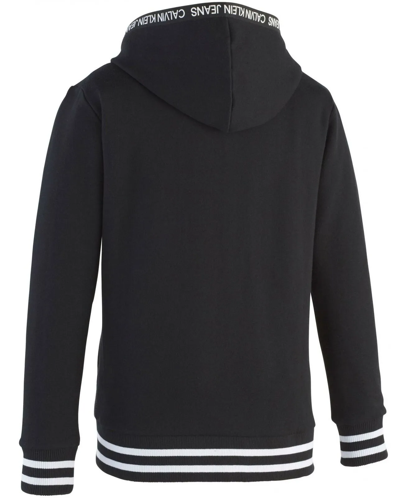 Calvin Klein Big Boys Logo Taping Front Zip Hoodie