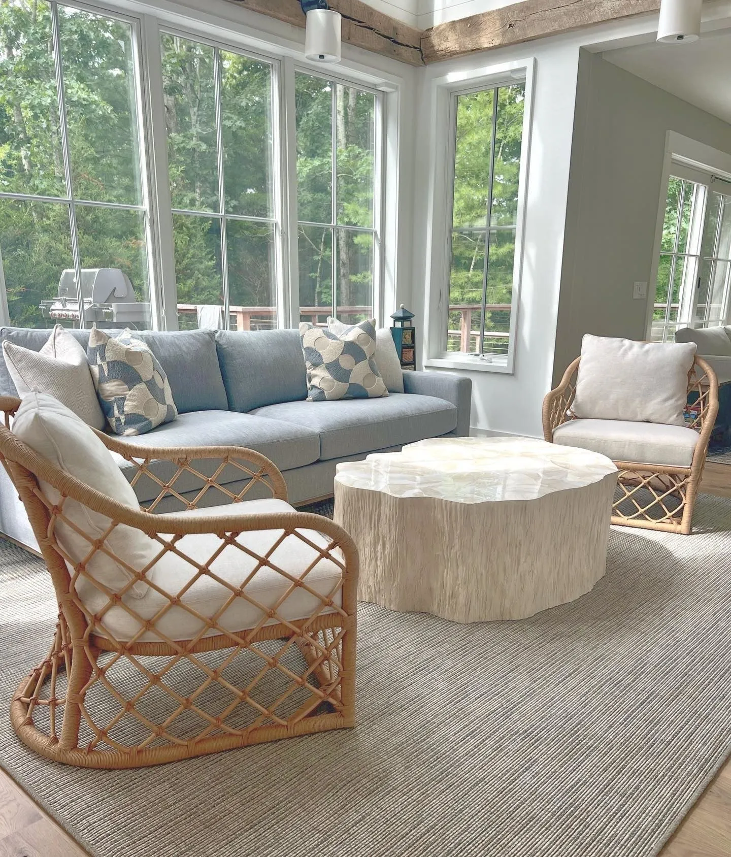 Camilla Fossilized Clam Coffee Table