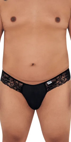 Candyman 99392x Lace Thongs Black